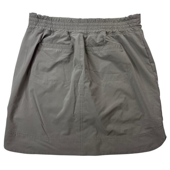 Athleta Womens Size 6T 6 TALL Chelsea Cargo Skort Mesh Inner Shorts Skirt Taupe - Picture 2 of 16